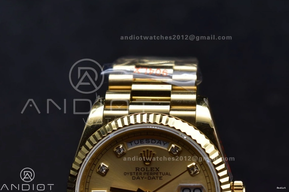 with Best Edition Bracelet YG President Gold Dial V5 Weight) Diamond (Gain 904L vr3255 DayDate QF Steel on 36 Square 0118